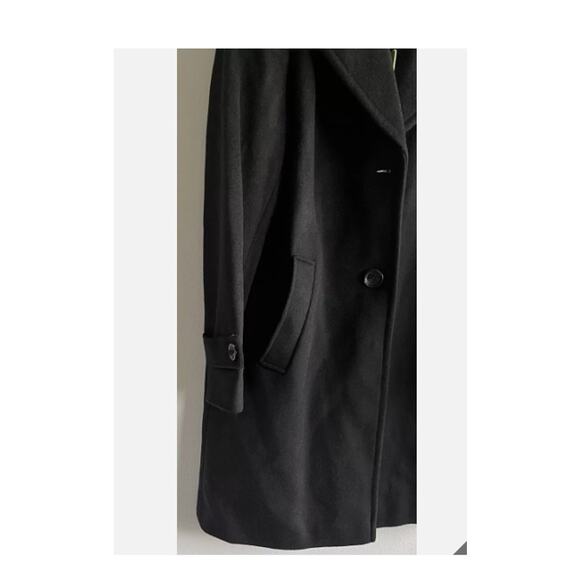 Sam Edelman Women's Single Breasted Walker Long Wool Coat Black SIZE 4 NWT SMALL - Picture 5 of 6